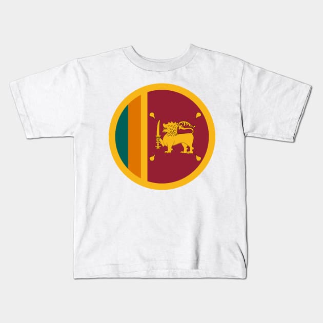 Sri Lanka Flag Ceylon Lion Kids T-Shirt by LegitHooligan